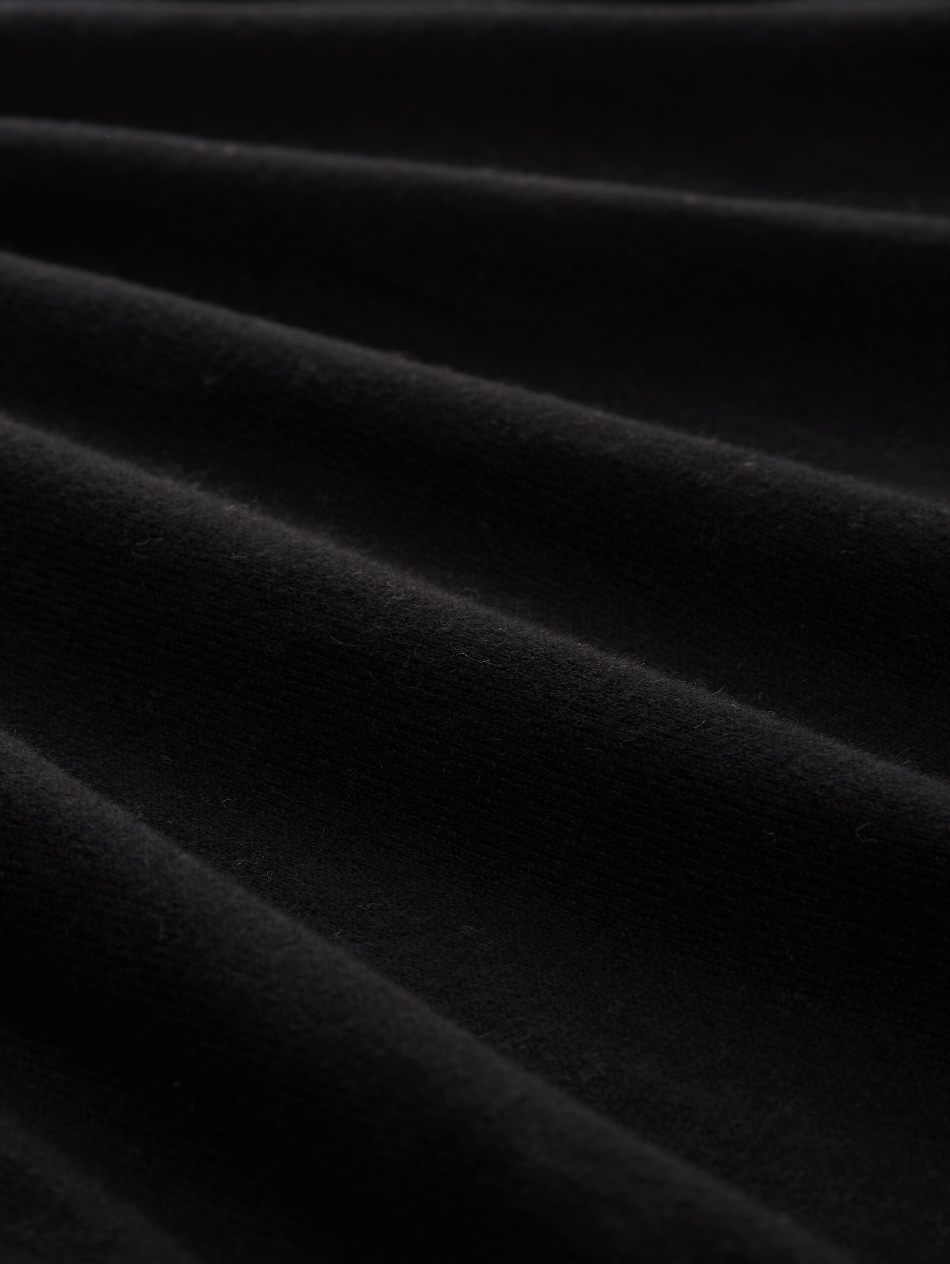 Strickpullover mit Kaschmir-Anteil - deep black - Material-Ansicht