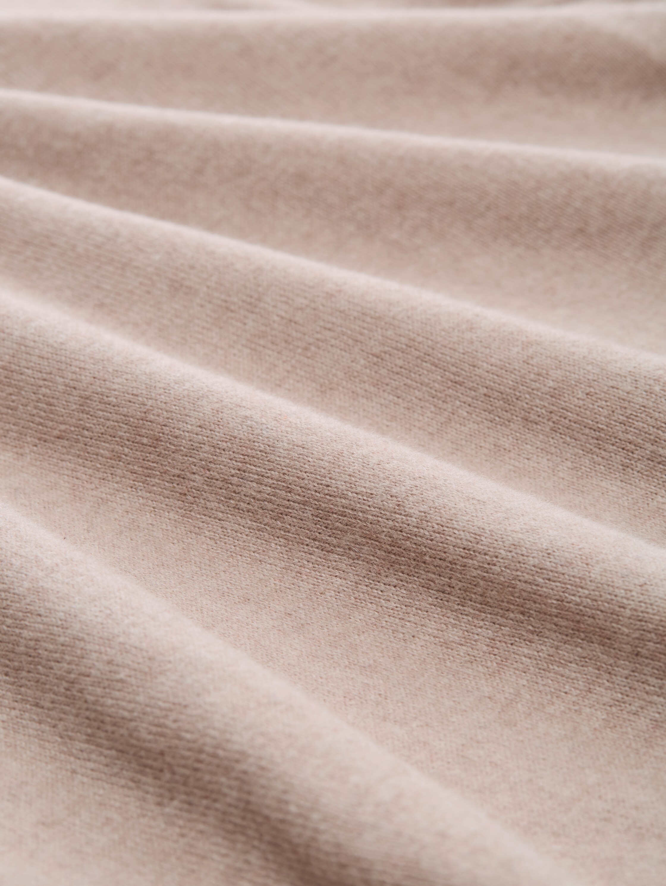 Gebreide trui met kasjmier - soft taupe melange - Materiaalweergave