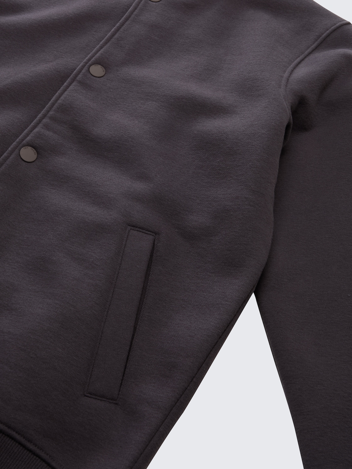 College Sweatjacke - coal grey - Detail-Model-Ansicht