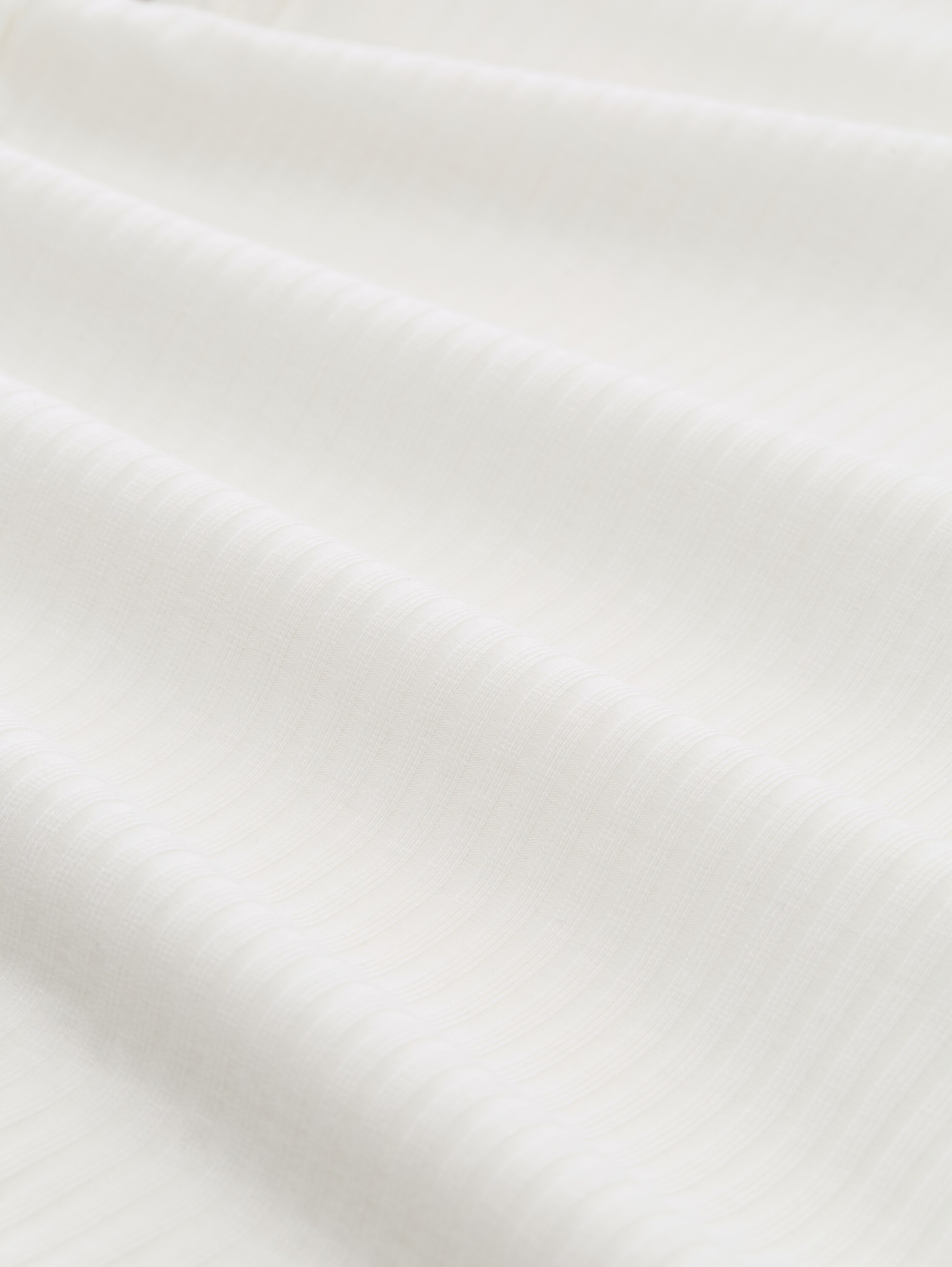 Ripp Langarmshirt mit Stehkragen - off_white_1 - 