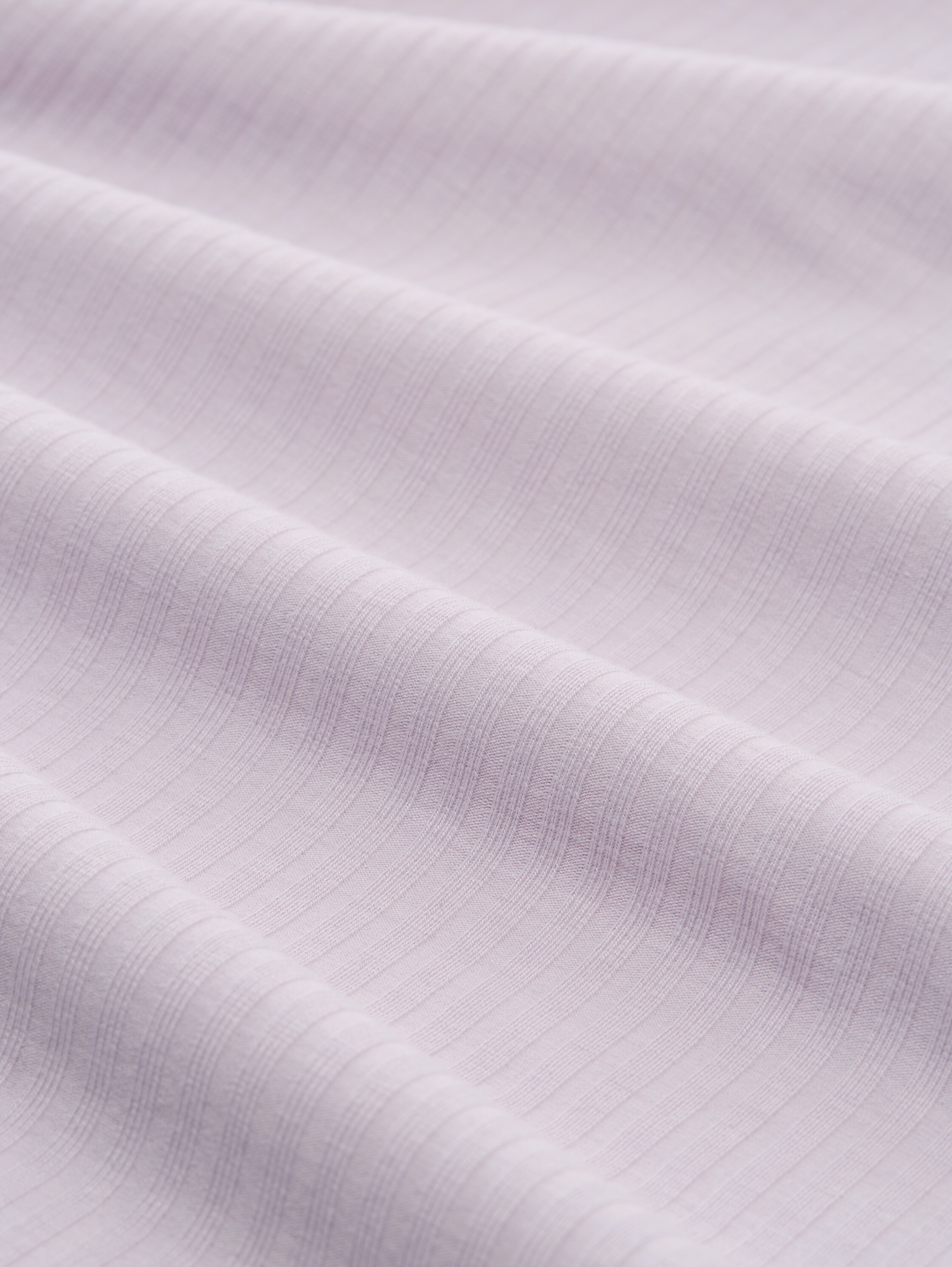 T-shirt à manches longues côtelées et col montant - lilac_fog - 