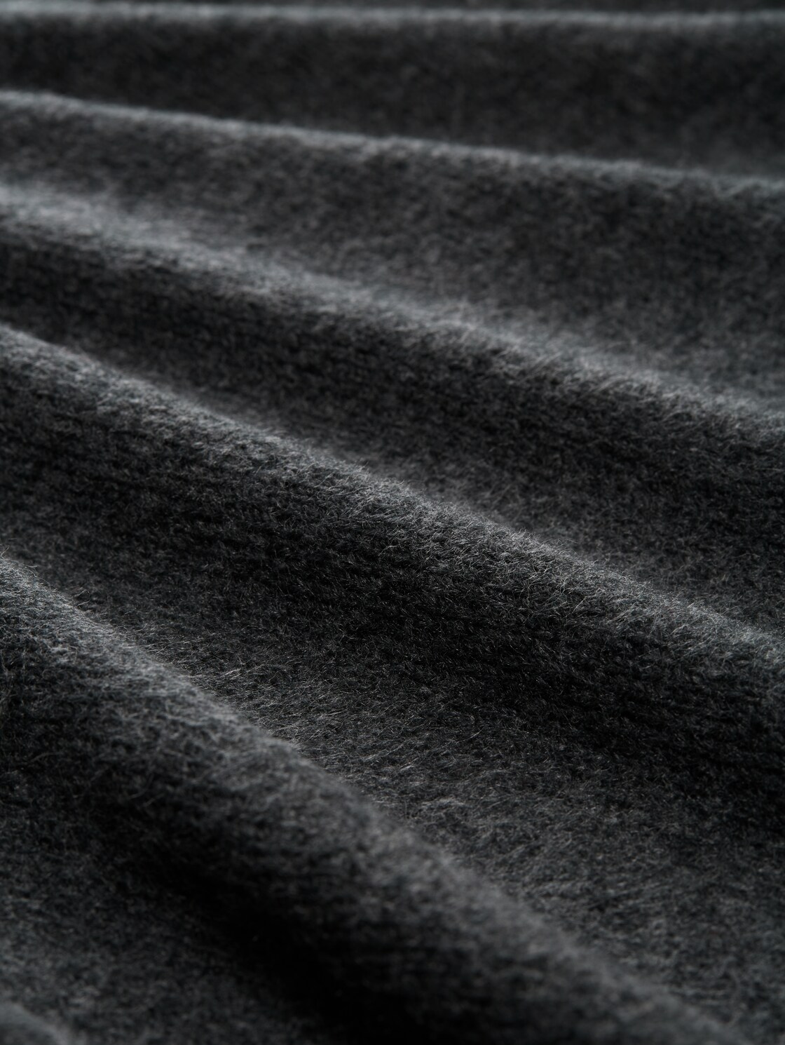 Cardigan mit V-Ausschnitt - Shale Grey Melange - Material-Ansicht