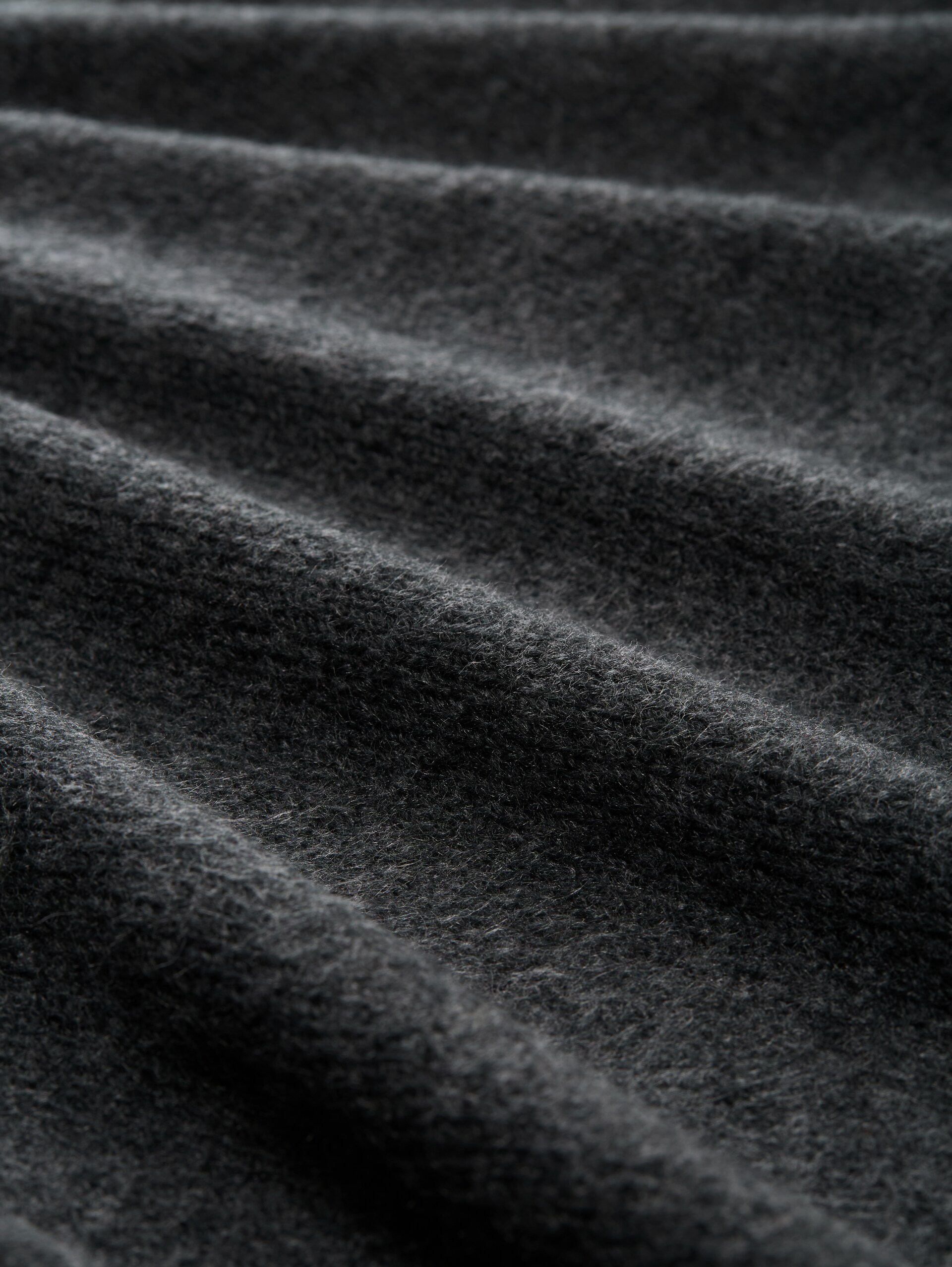 Cardigan mit V-Ausschnitt - Shale Grey Melange - Material-Ansicht