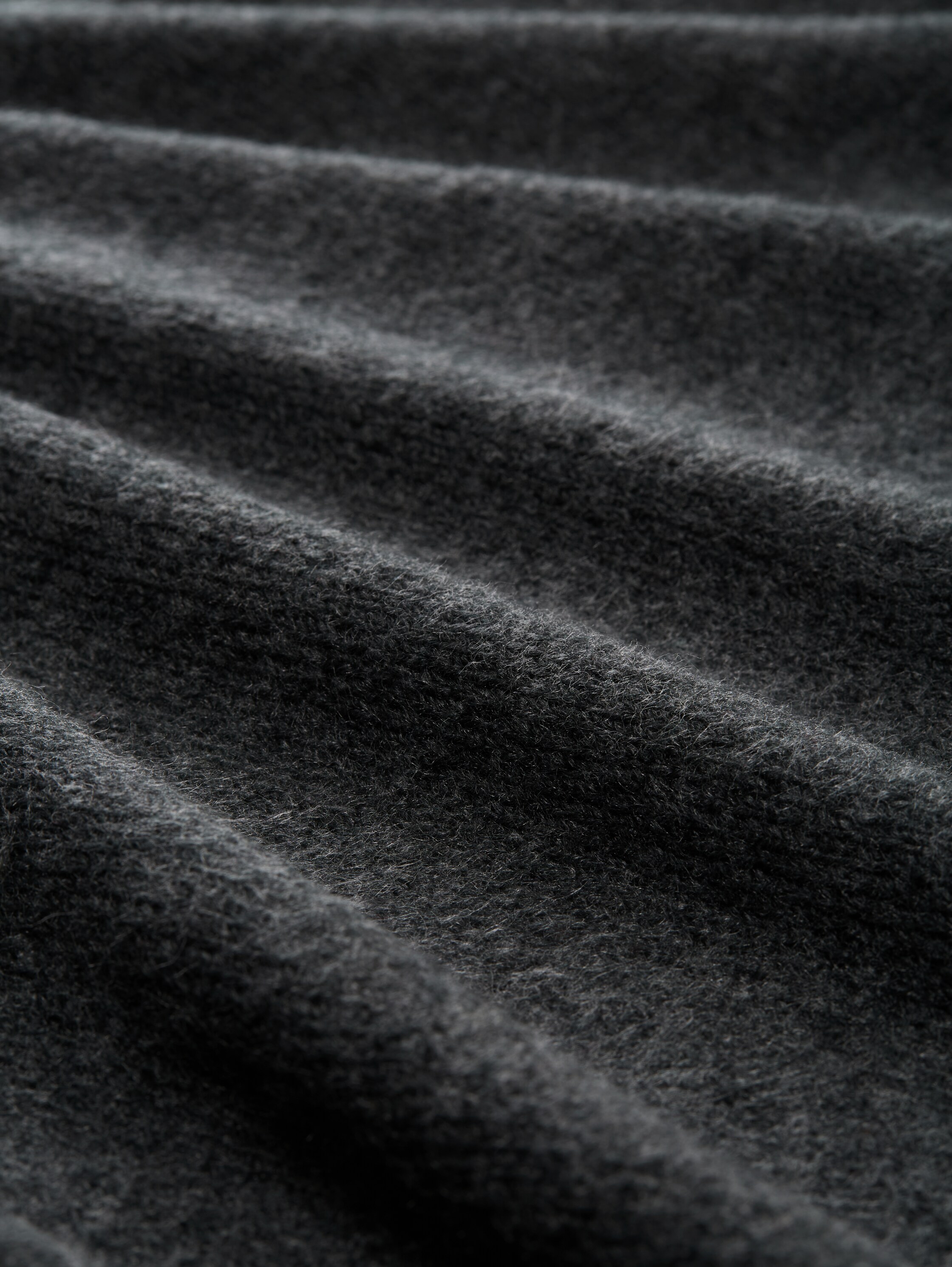 Vest met V-hals - Shale Grey Melange - Materiaalweergave