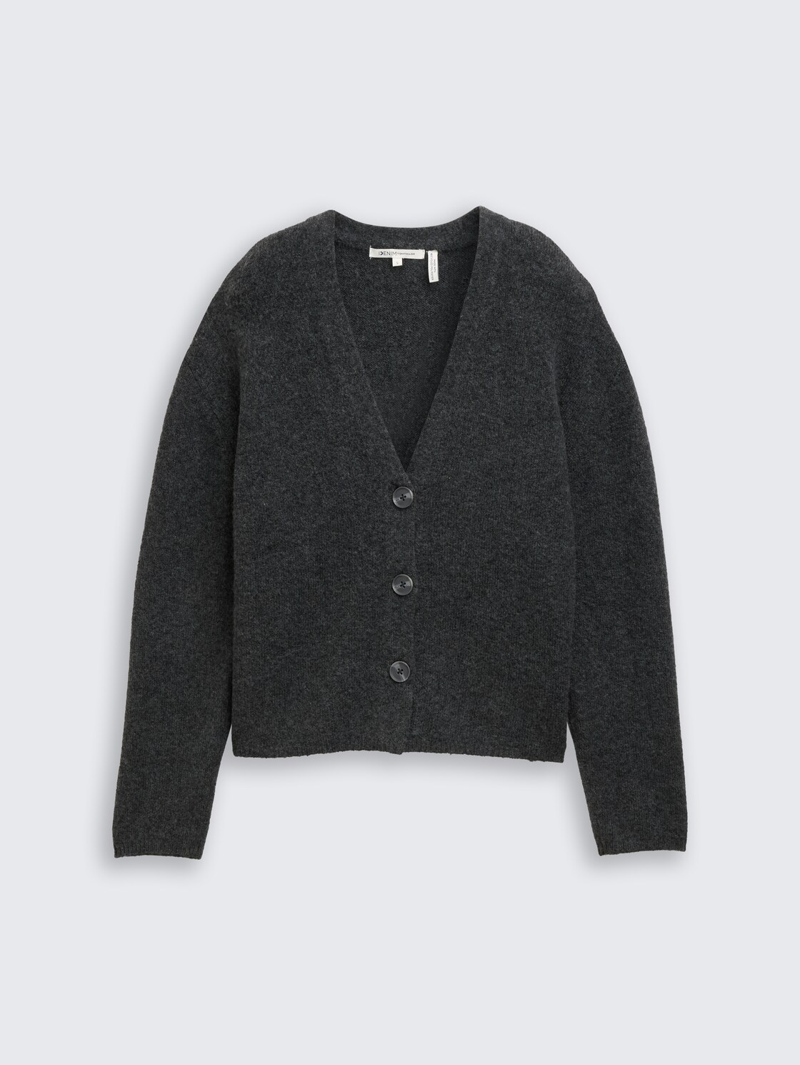 Cardigan mit V-Ausschnitt - Shale Grey Melange