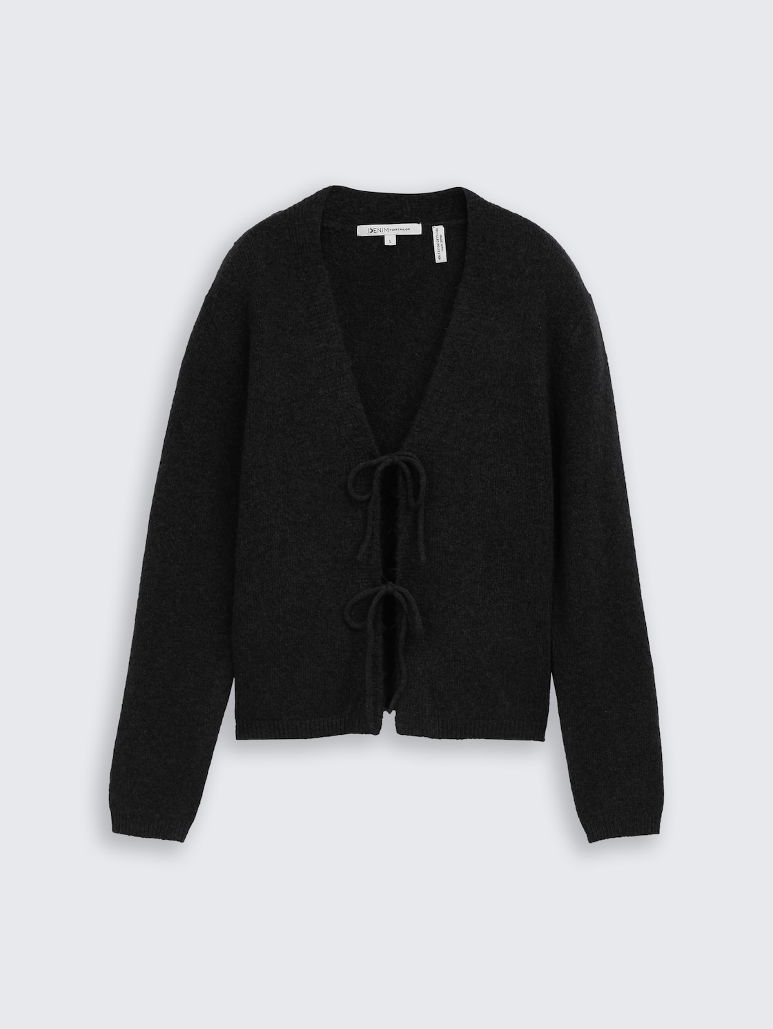 Cardigan mit Schleifen-Details - deep black
