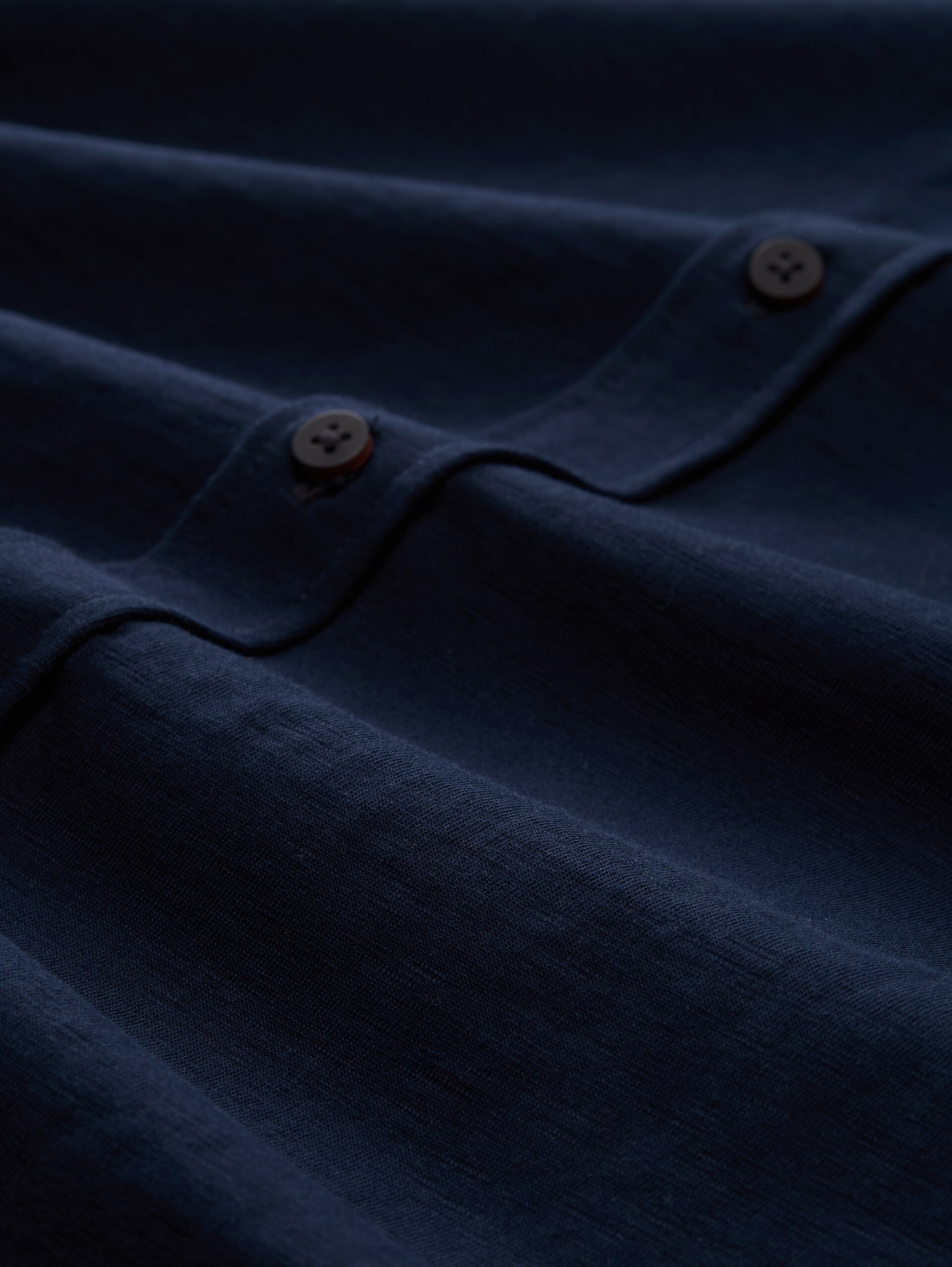 Regular Fit Kurzarmhemd aus Baumwolle - sky captain blue - Material-Ansicht