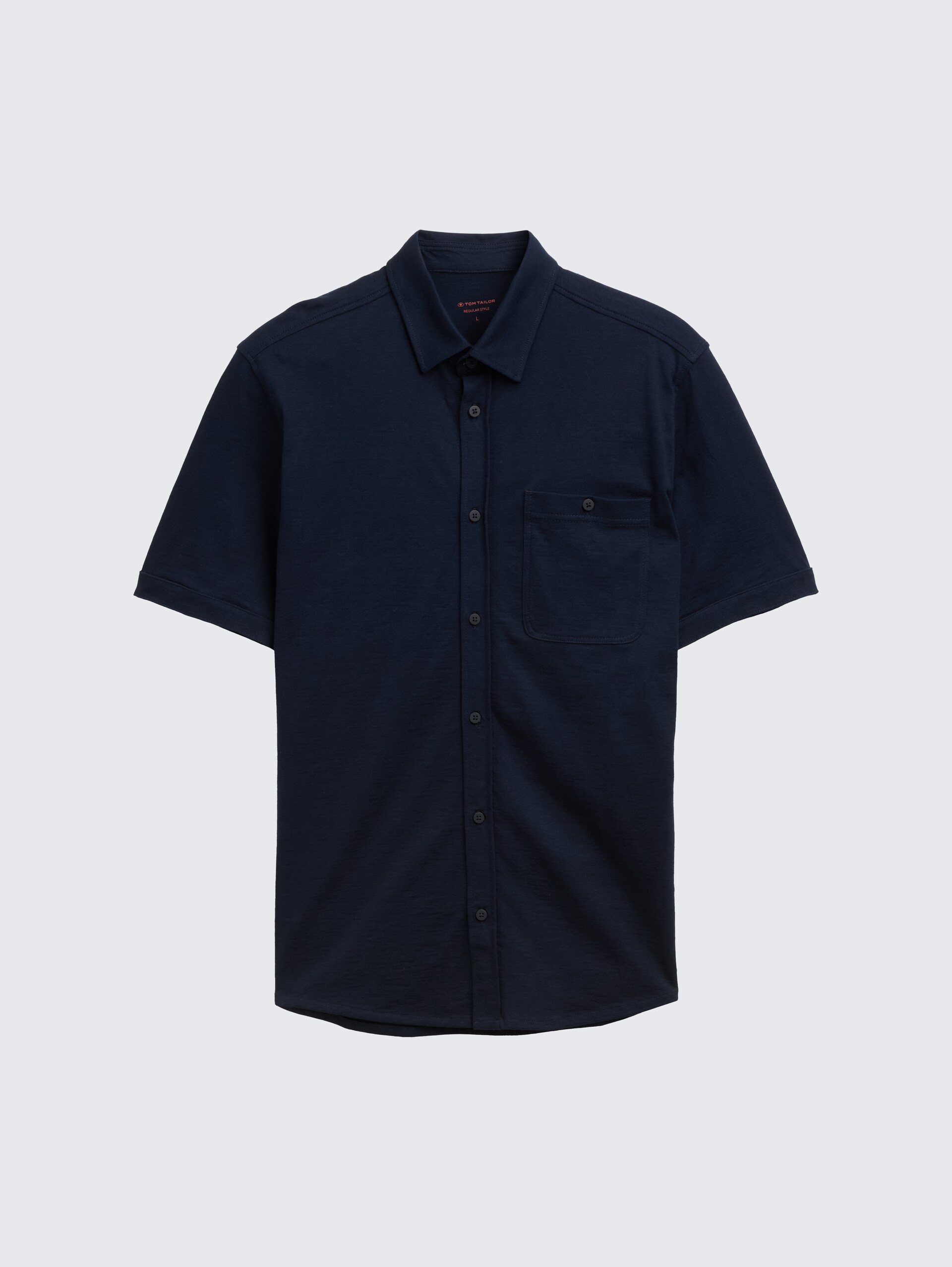 Regular Fit Kurzarmhemd aus Baumwolle - sky captain blue - Vorder-Produkt-Ansicht