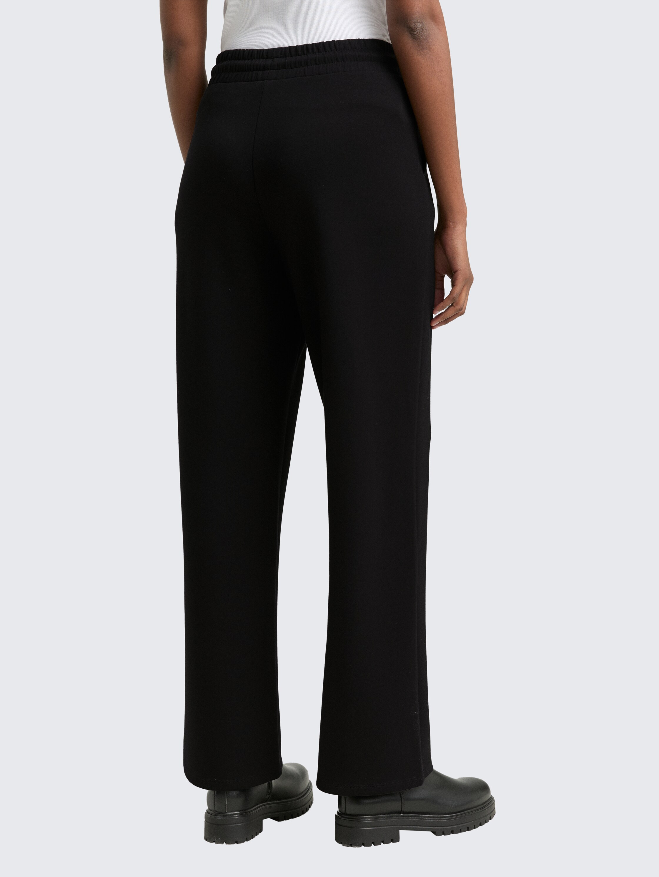 Straight Scuba Trousers - deep_black_1 - 