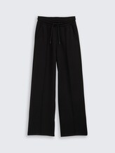 Pantalon droit en scuba - deep black - Vue de face du produit