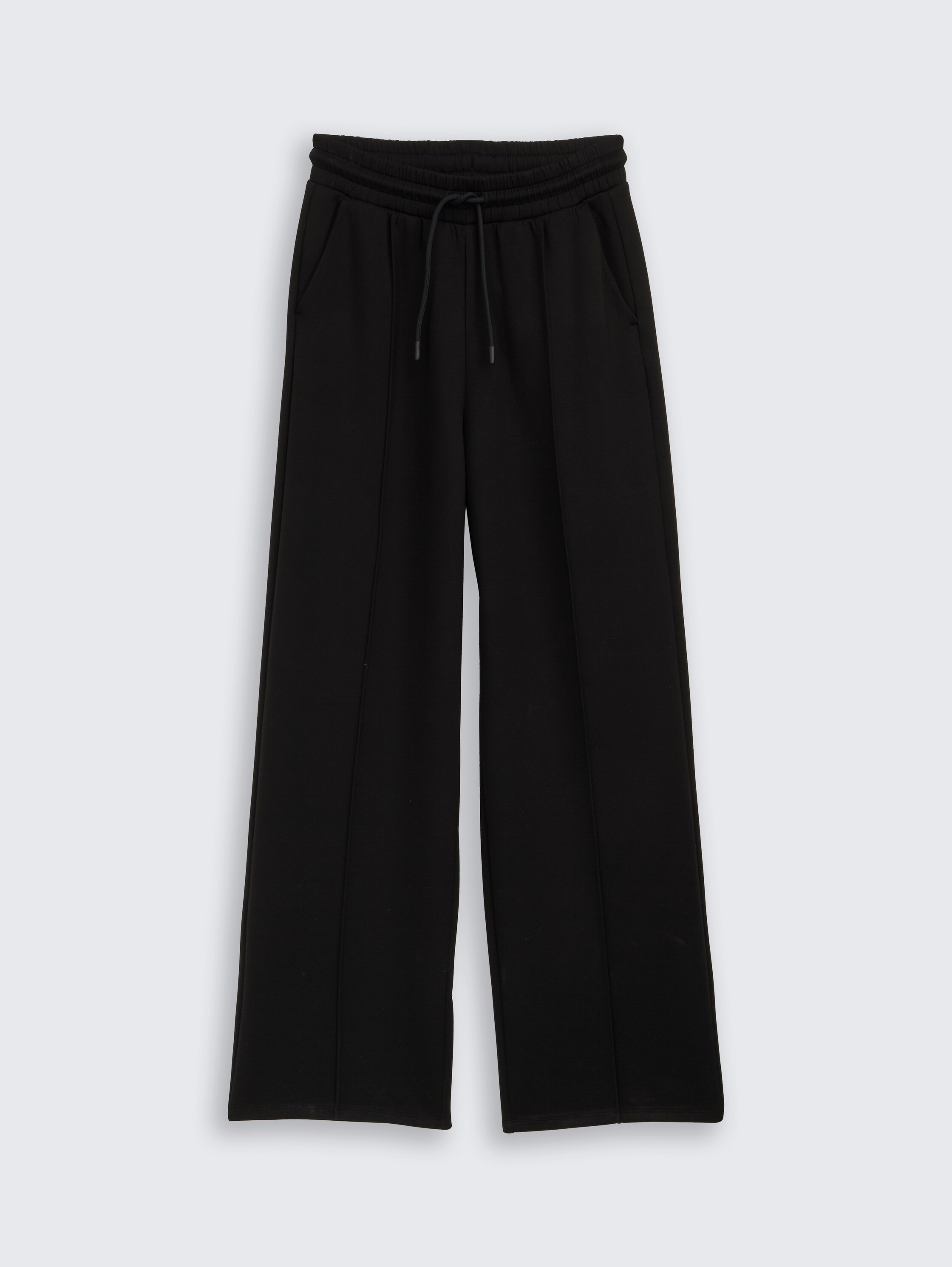 Straight Scuba Trousers - deep_black_1 - 