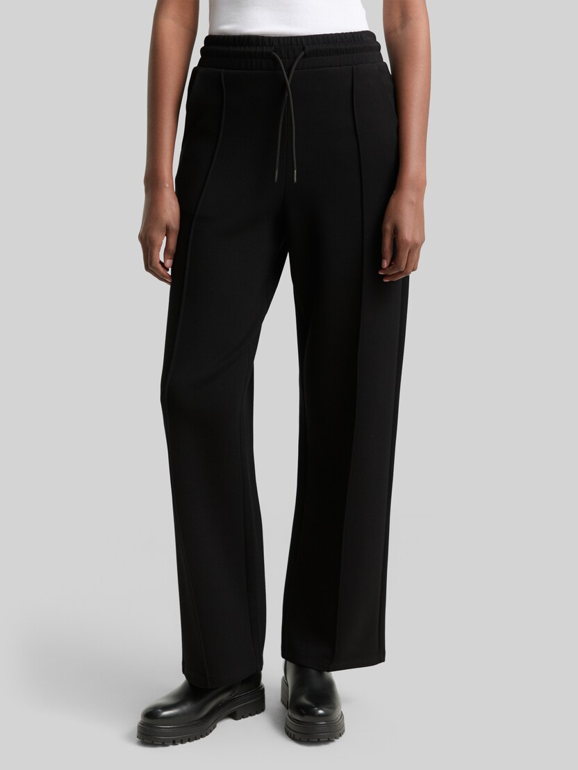Rechte scuba-broek door Denim Female, deep black