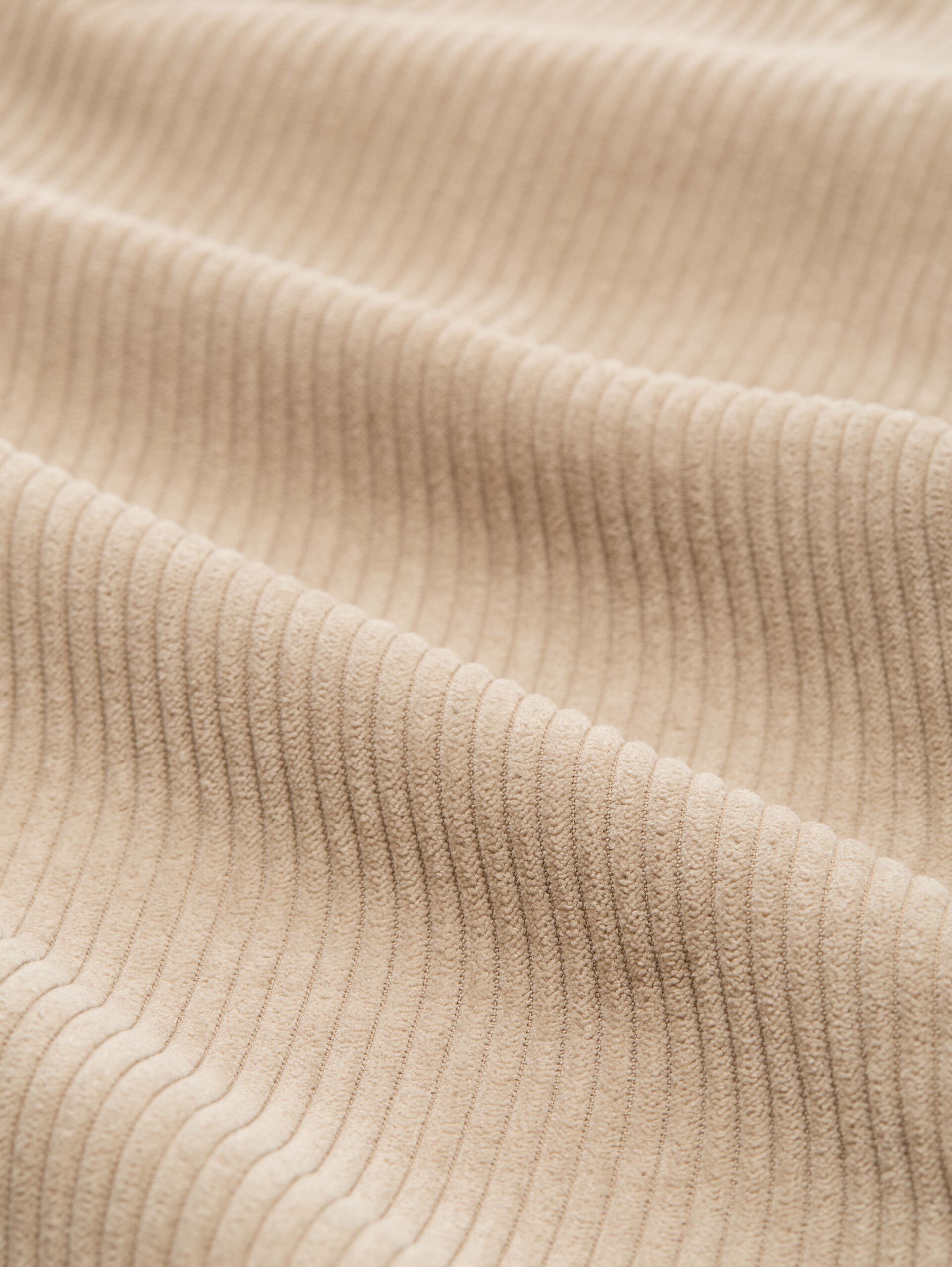 Corduroy trousers with drawstring - tan brown - Material view