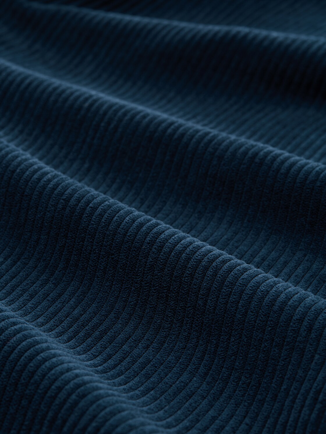 Cordhose mit Kordelzug - dark sea petrol - Material-Ansicht