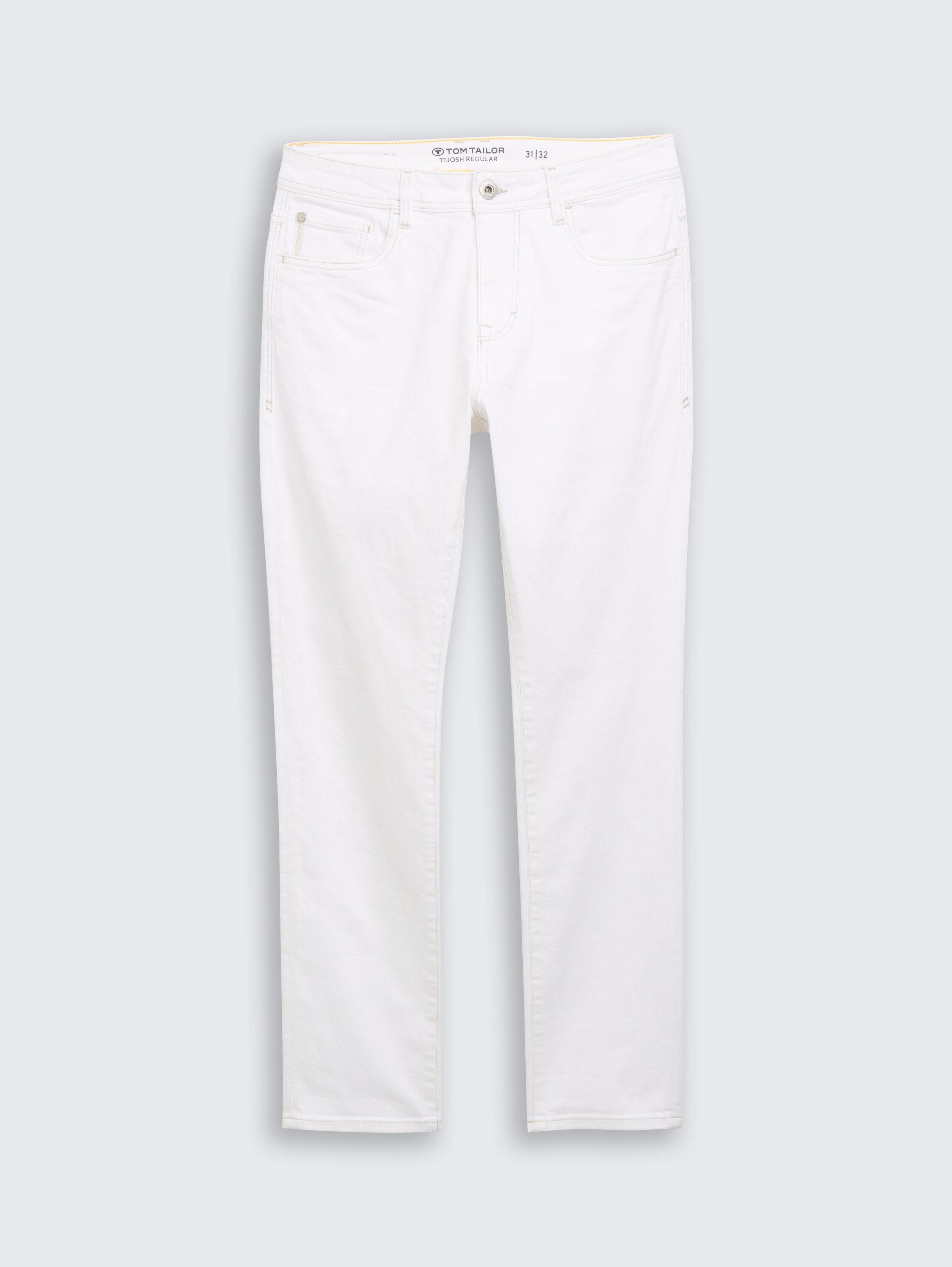 TTJOSH REGULAR SLIM Jeans - White Denim - Vorder-Produkt-Ansicht