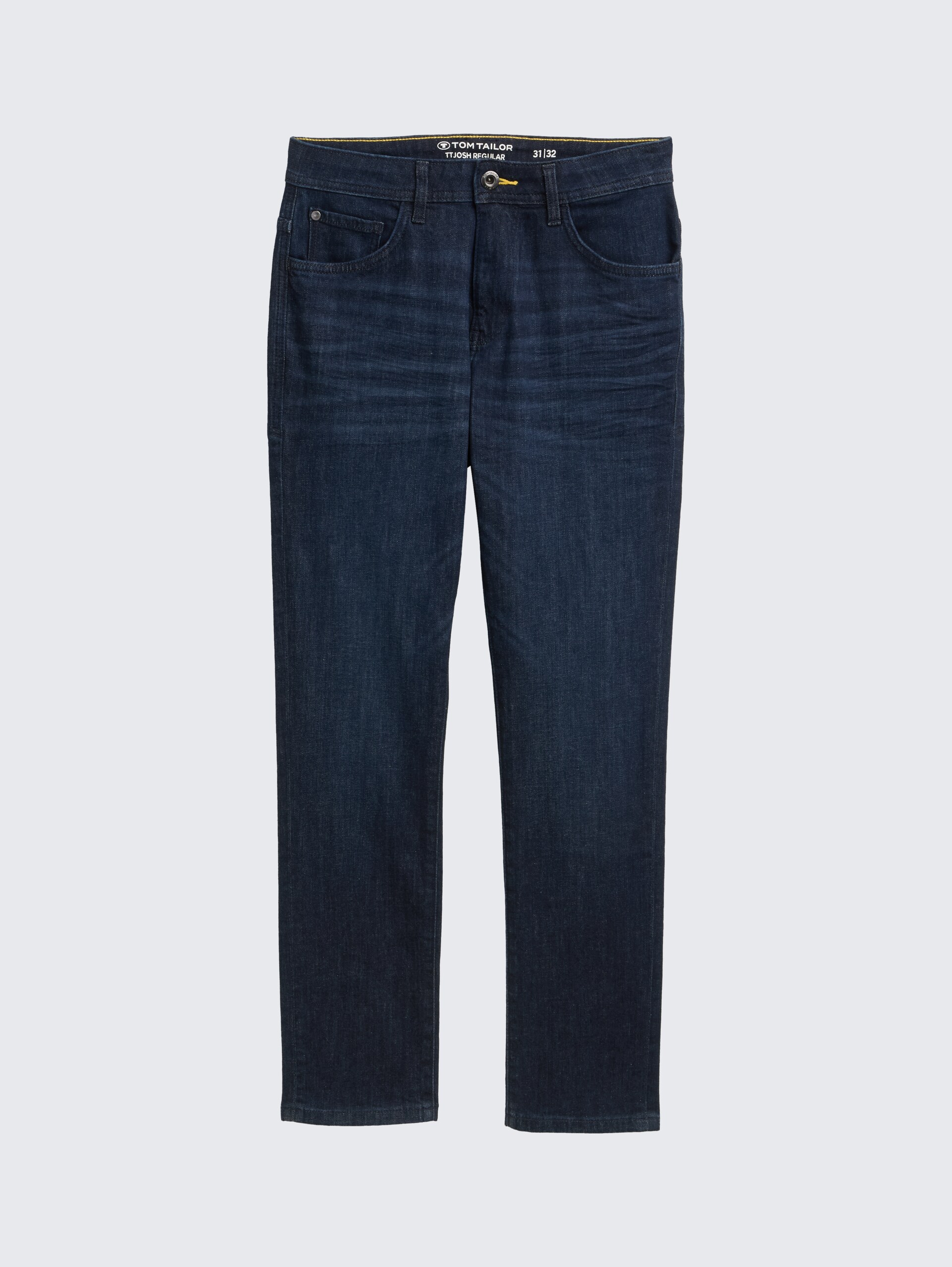 TTJOSH REGULAR SLIM Jeans - Clean Rinsed Blue Denim - Vorder-Produkt-Ansicht