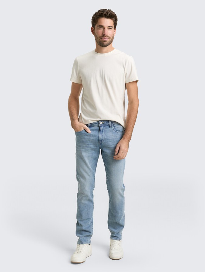 TTJOSH REGULAR SLIM Jeans von Men, Used Light Stone Blue Denim