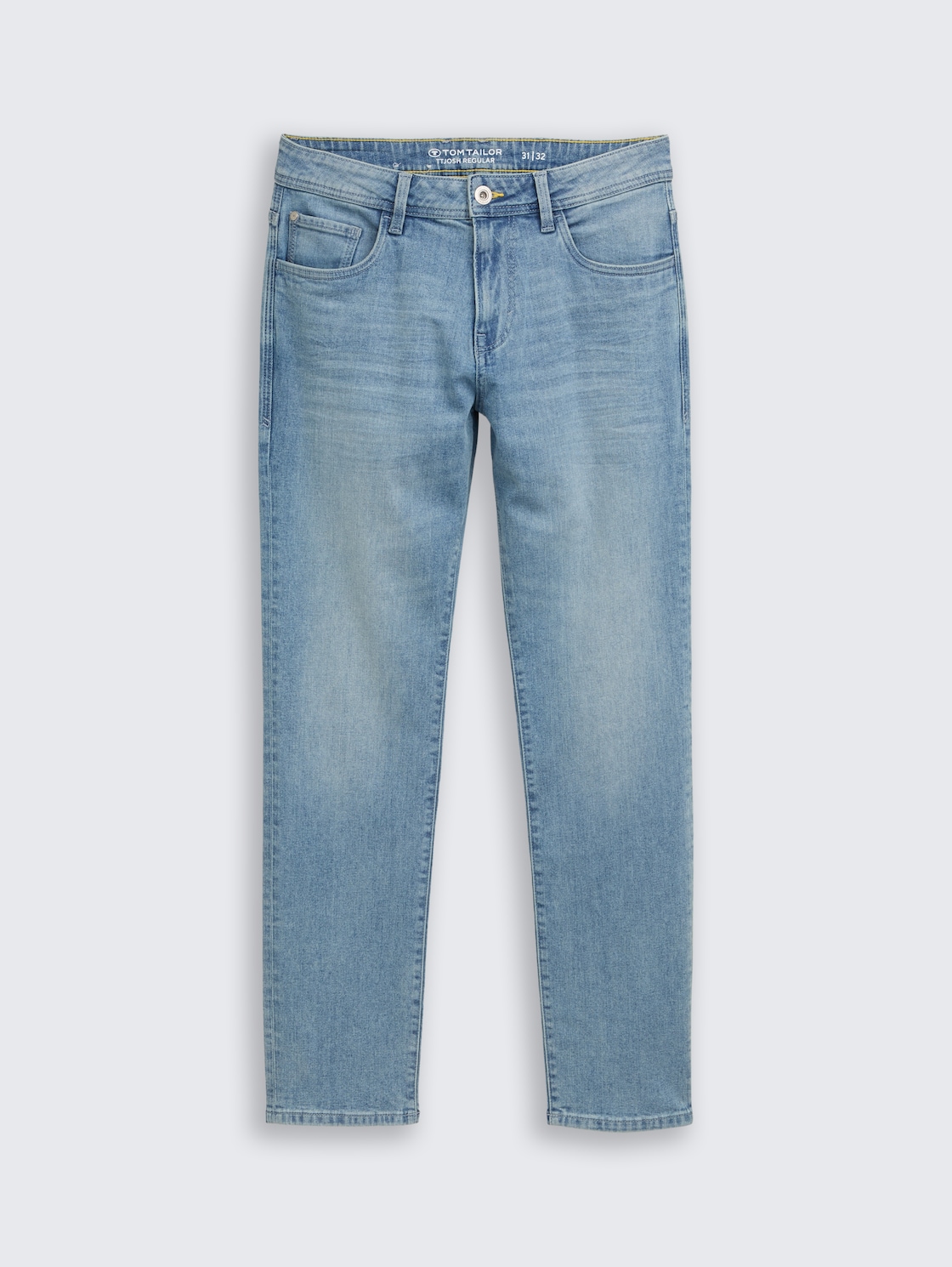 TTJOSH REGULAR SLIM Jeans - Used Light Stone Blue Denim - Vorder-Produkt-Ansicht