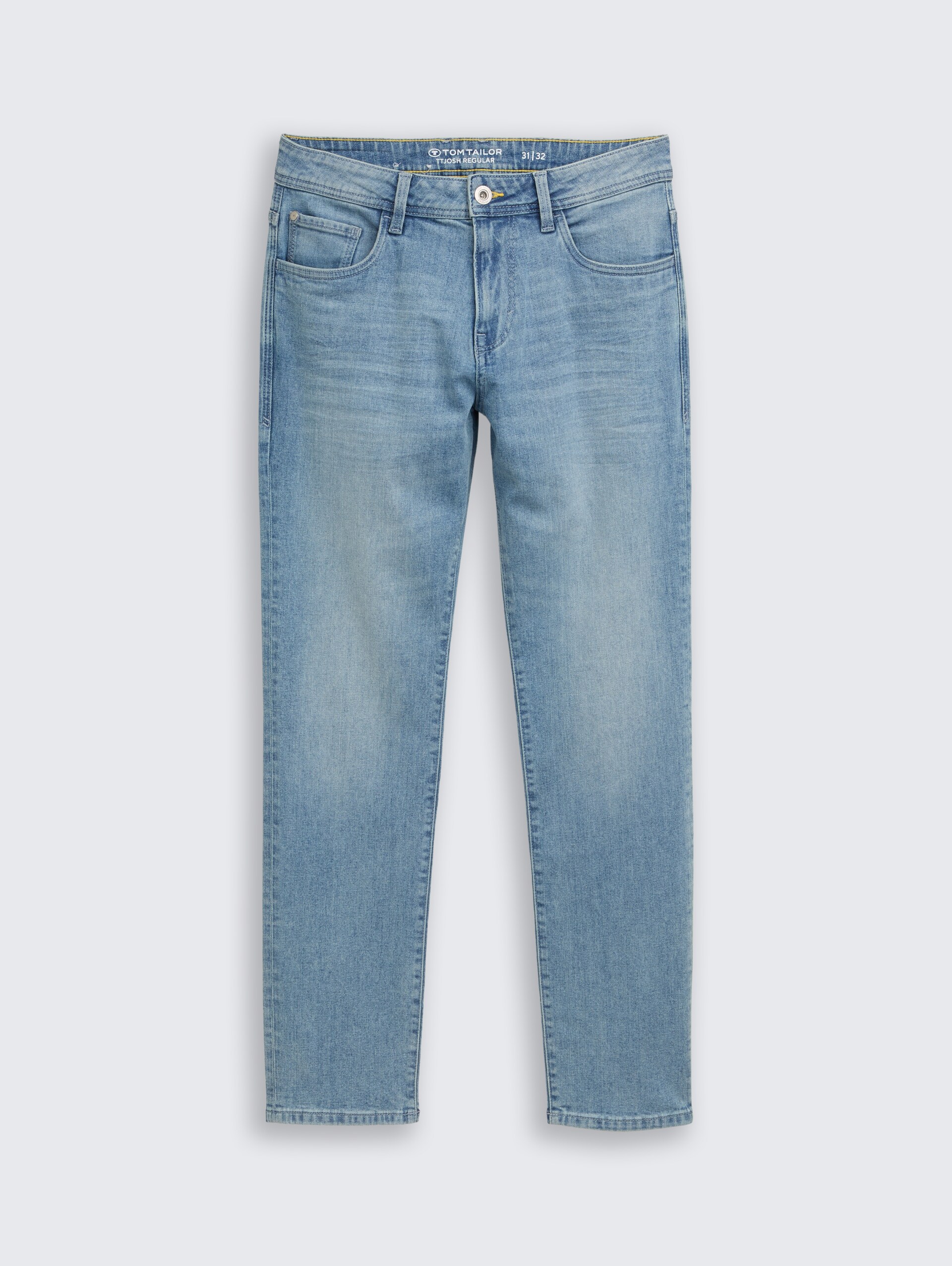 TTJOSH REGULAR SLIM Jeans - Used Light Stone Blue Denim - Vue de face du produit