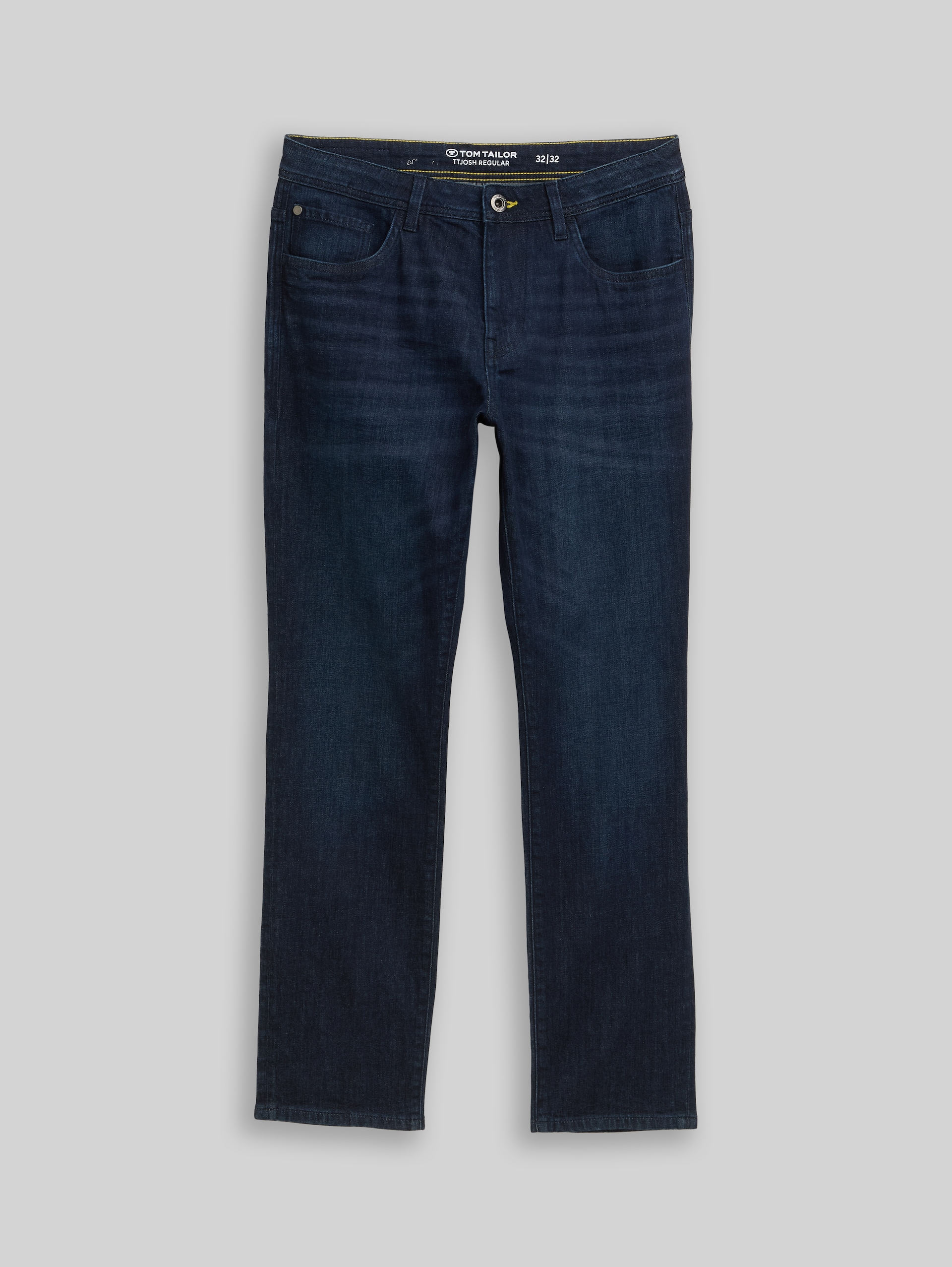 TTJOSH REGULAR SLIM Jeans - Rinsed Blue Denim - Vorder-Produkt-Ansicht