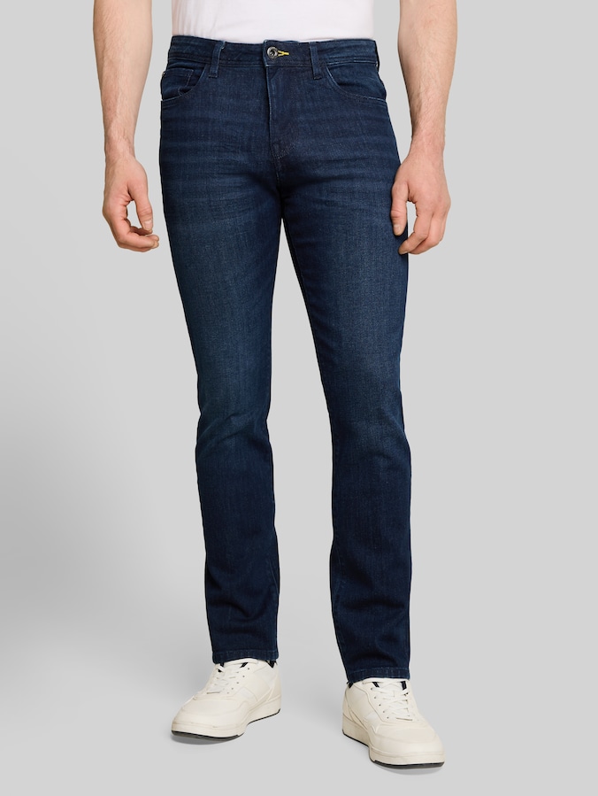 TTJOSH REGULAR SLIM Jeans von Men, Rinsed Blue Denim
