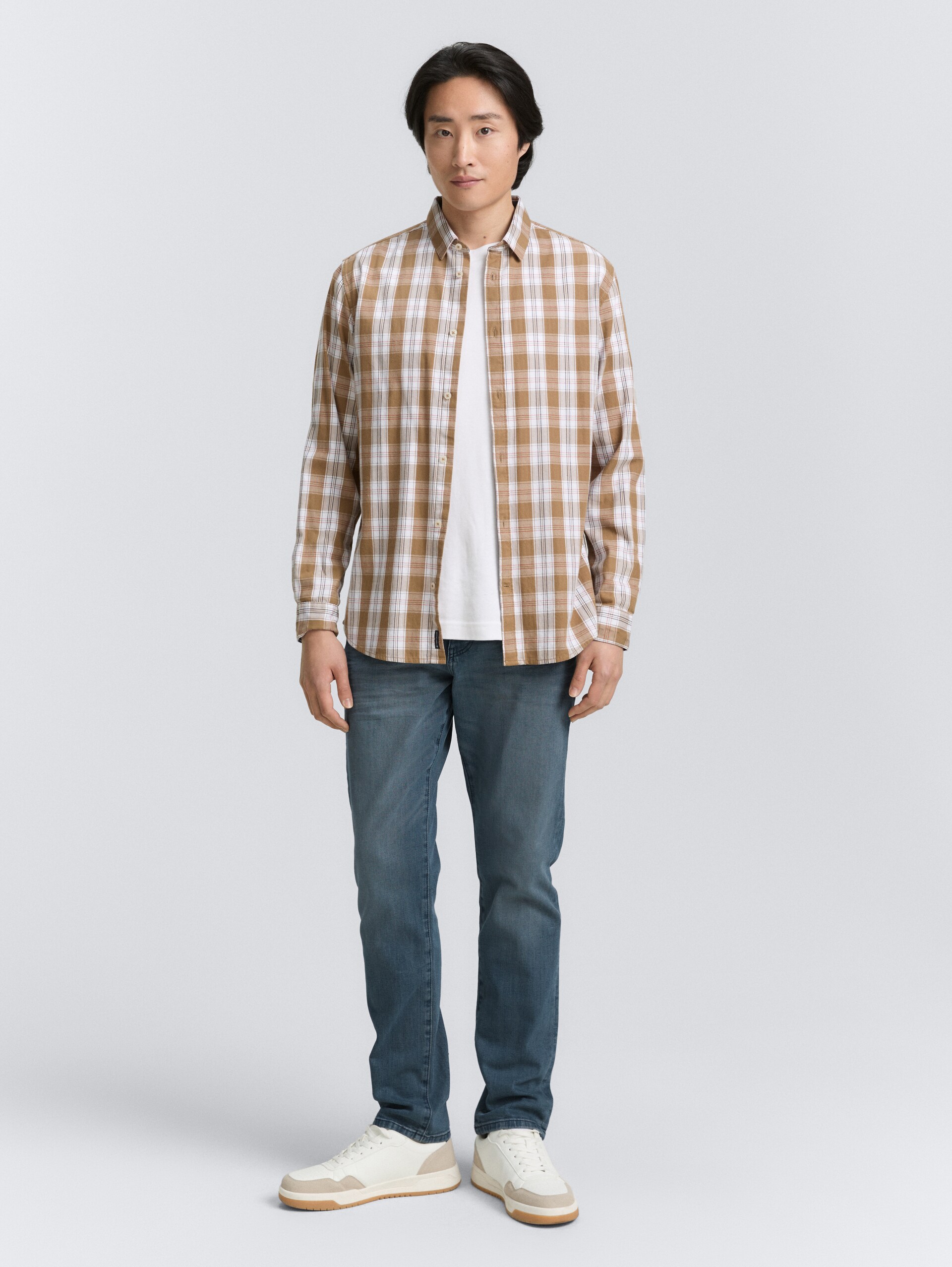 TTJOSH REGULAR SLIM Jeans - mid stone blue grey denim - Vue de face du modèle
