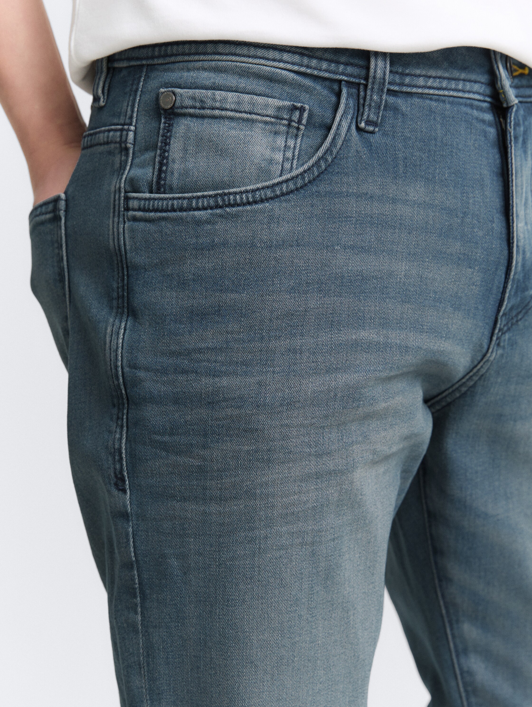 TTJOSH REGULAR SLIM jeans - mid_stone_blue_grey_denim - 