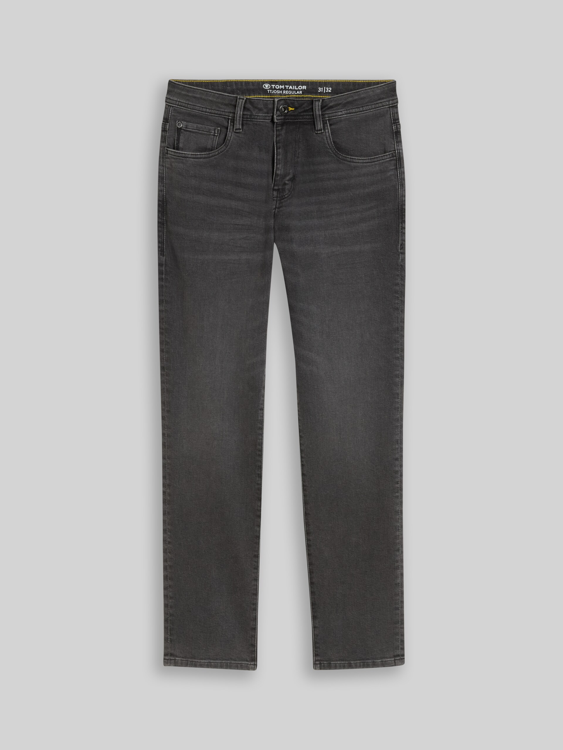 TTJOSH REGULAR SLIM Jeans - used dark stone grey denim - Vorder-Produkt-Ansicht