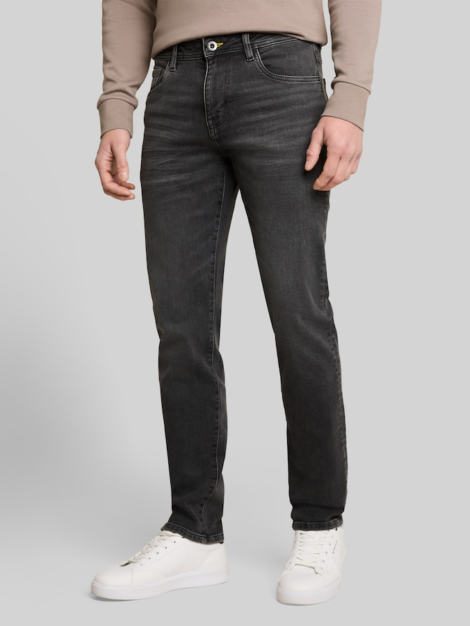 Jean TTJOSH REGULAR SLIM par Men, used dark stone grey denim