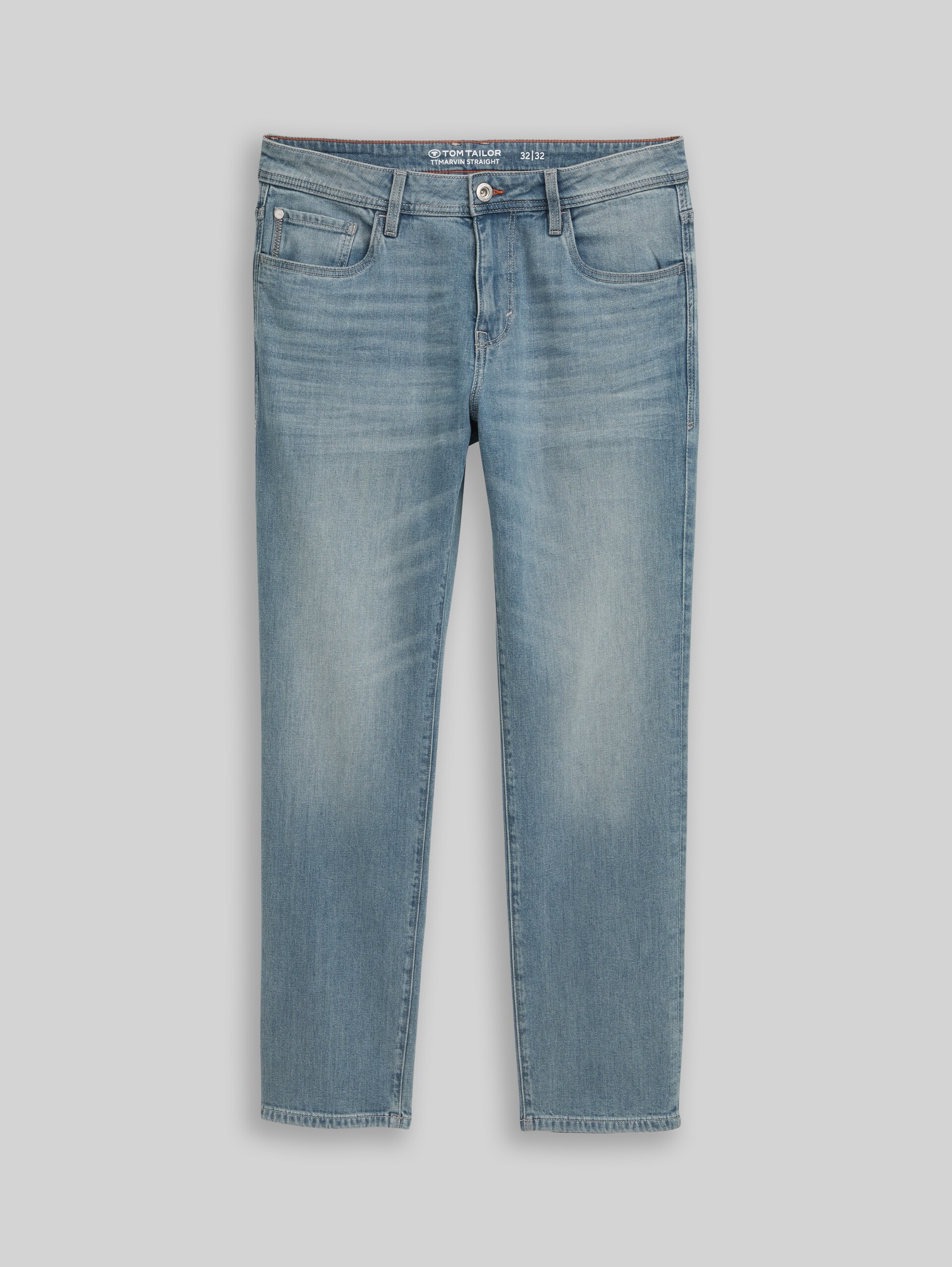 TTMARVIN STRAIGHT Stretch Jeans - light stone blue grey denim - Front product view
