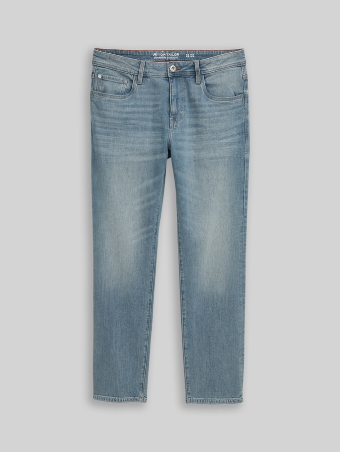 TOM TAILOR Jeans Uomo Dritti - Vestibilità Casual Sostenibile - Taglie S-3XL