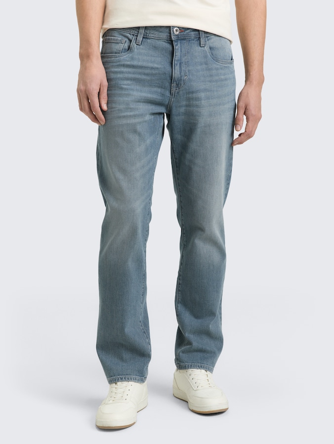 TTMARVIN STRAIGHT jeans met stretch door Men, light stone blue grey denim
