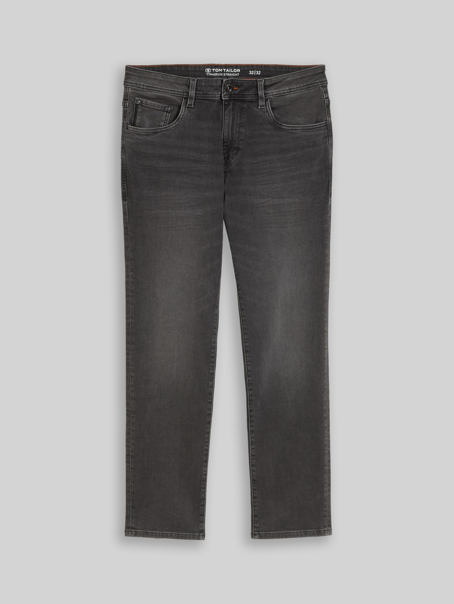 TTMARVIN STRAIGHT Jeans mit Stretch - used dark stone grey denim - Vorder-Produkt-Ansicht