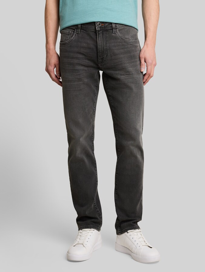 TTMARVIN STRAIGHT Jeans mit Stretch von Men, used dark stone grey denim