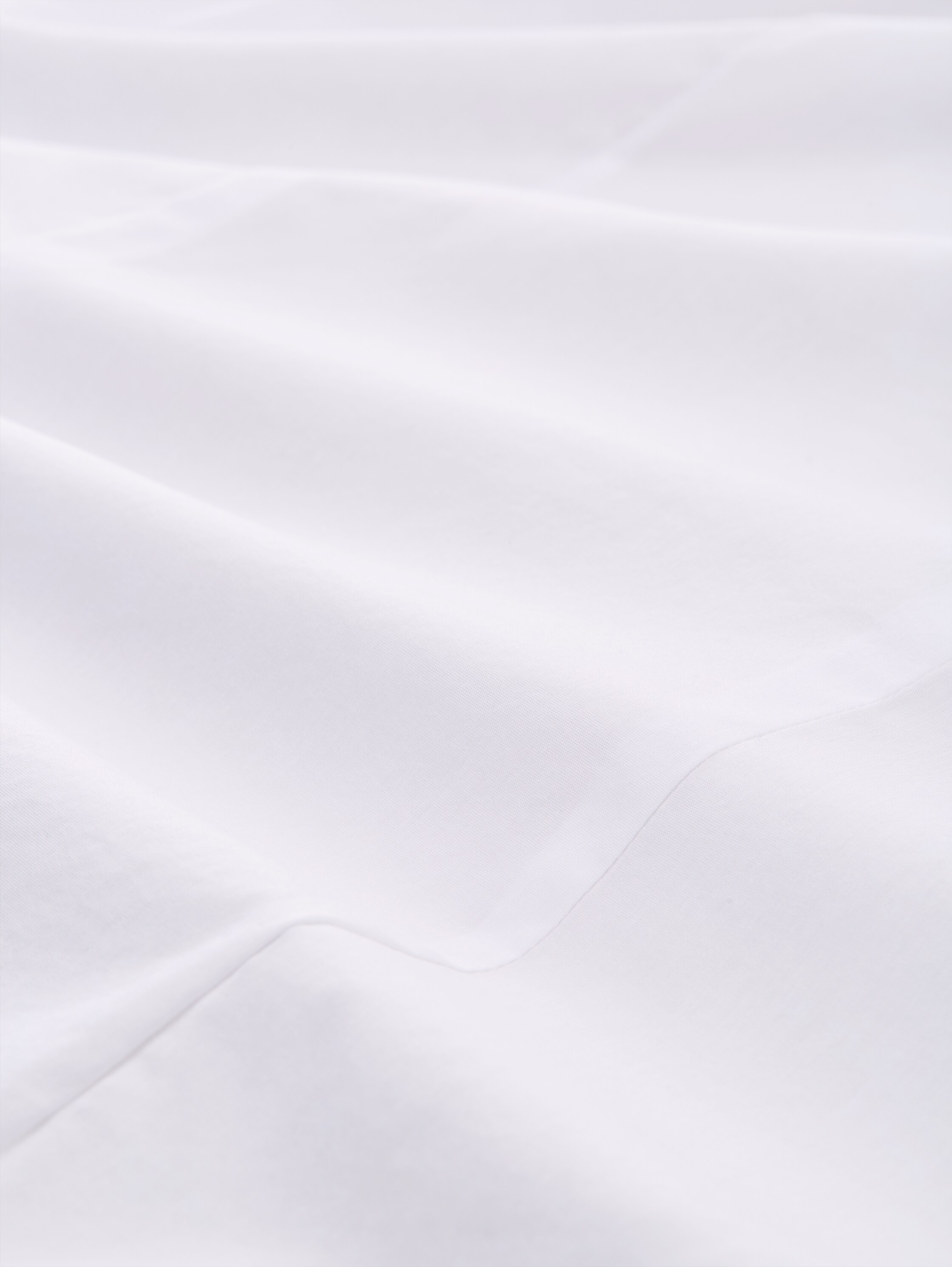 Overhemdblouse in popeline - White - Materiaalweergave