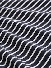 Plus Size - Long-sleeved shirt with striped pattern - navy offwhite tee stripe - Material view