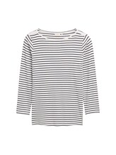 Nicht ausgewählt, Plus Size - Langarmshirt mit Streifenmuster von , blau