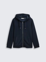 Plus Size - Hoodie Sweatjacke aus Scuba - Lunar Eclipse - Vorder-Produkt-Ansicht