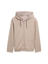 Nicht ausgewählt, Plus Size - Hoodie Sweatjacke aus Scuba von , grau