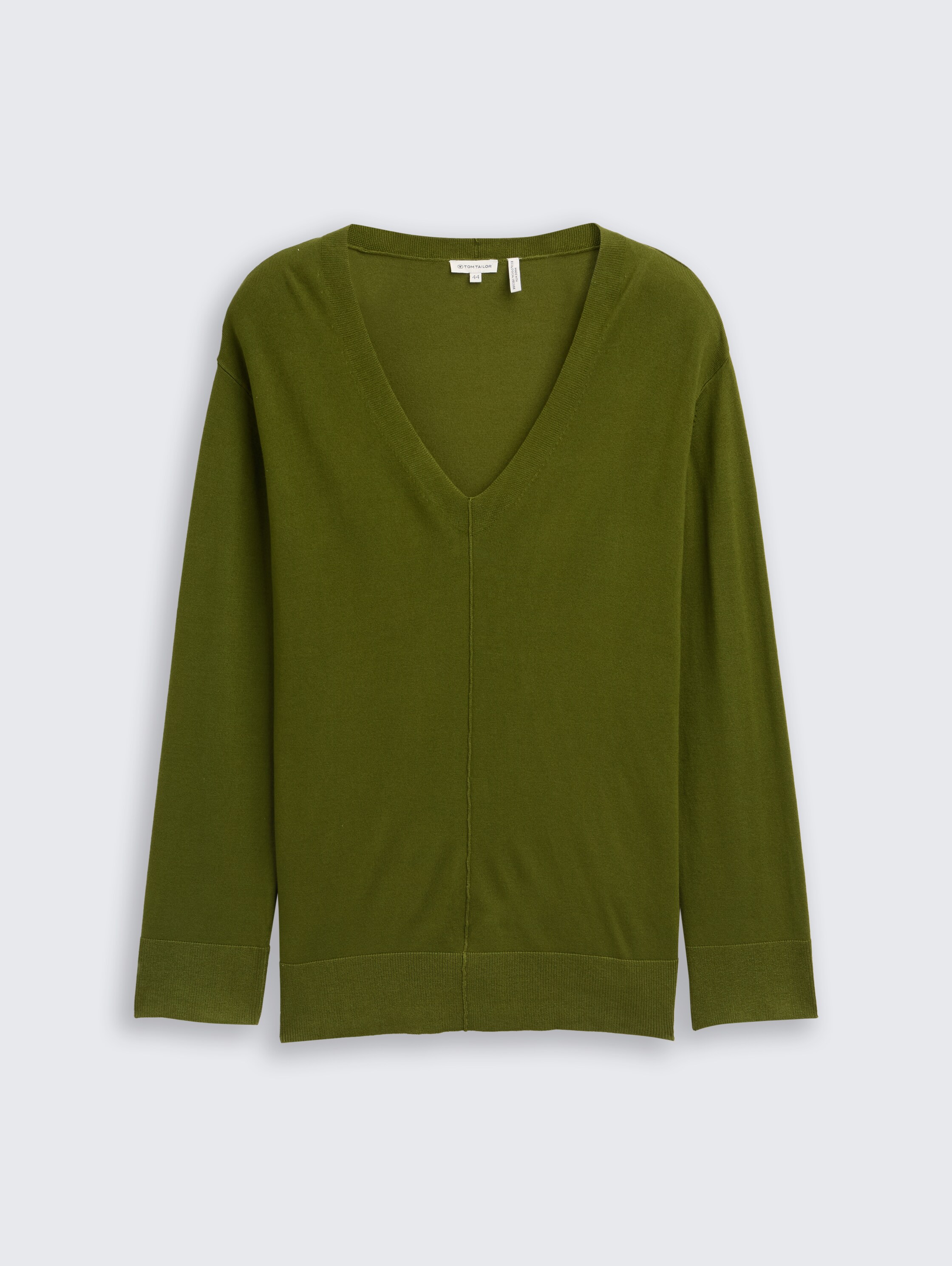 Plus Size - Loose Fit Strickpullover - deep_ivy_green - 