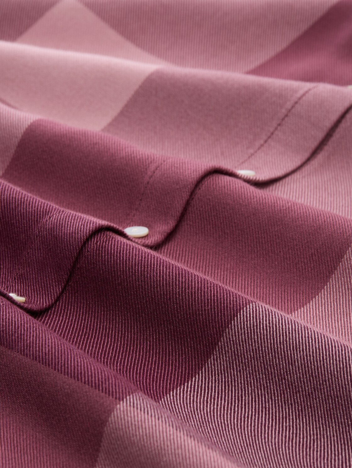 Plus Size - Shirt blouse with checked pattern - berry rose check - Material view