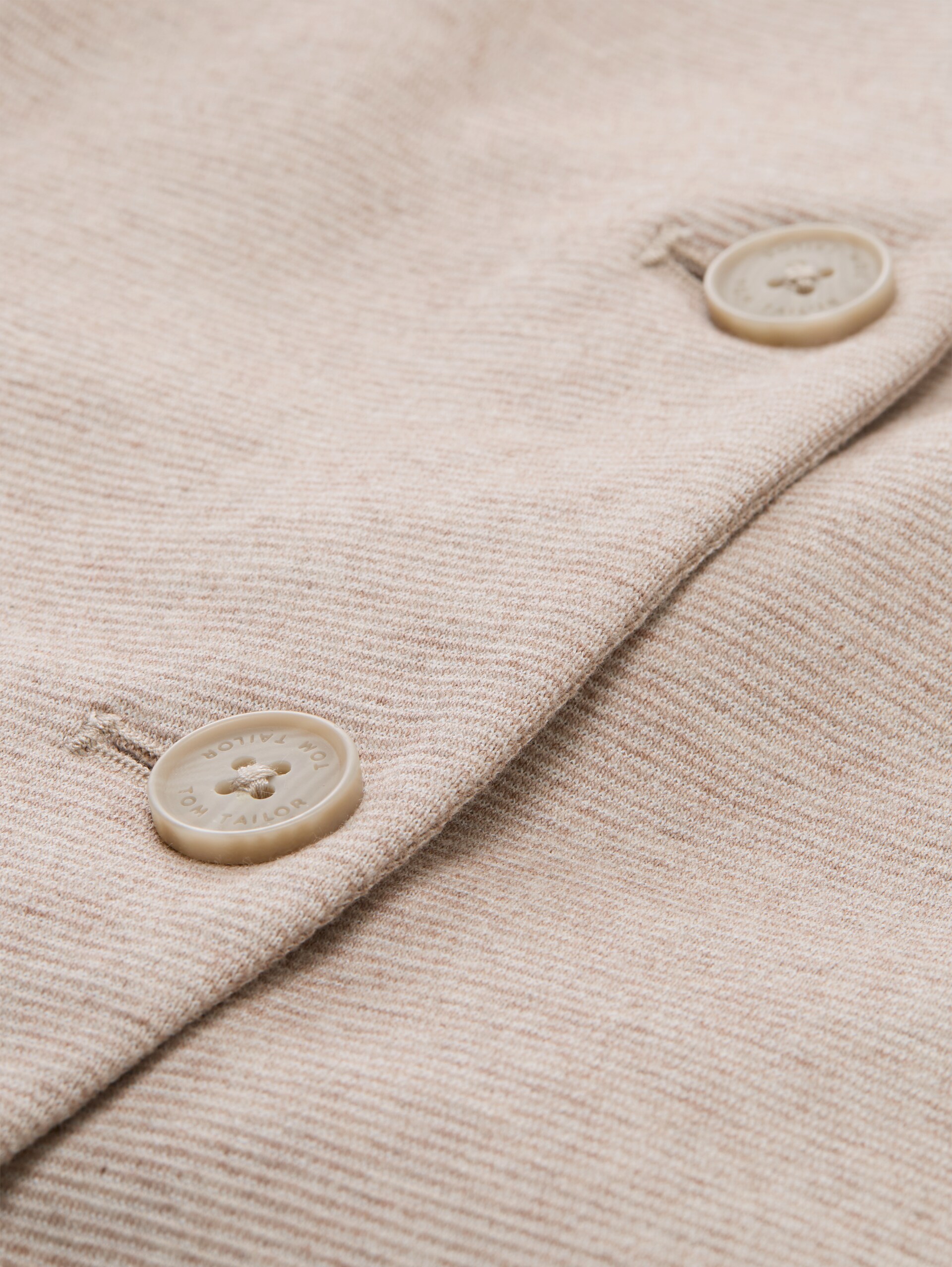 Plus Size - Fitted blazer - soft taupe melange