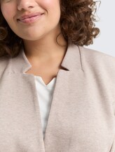 Plus Size - Blazer met pasvorm - soft taupe melange