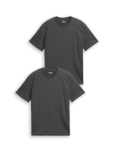 Nicht ausgewählt, T-Shirts aus Baumwolle im 2er-Pack von Tom Tailor, grau