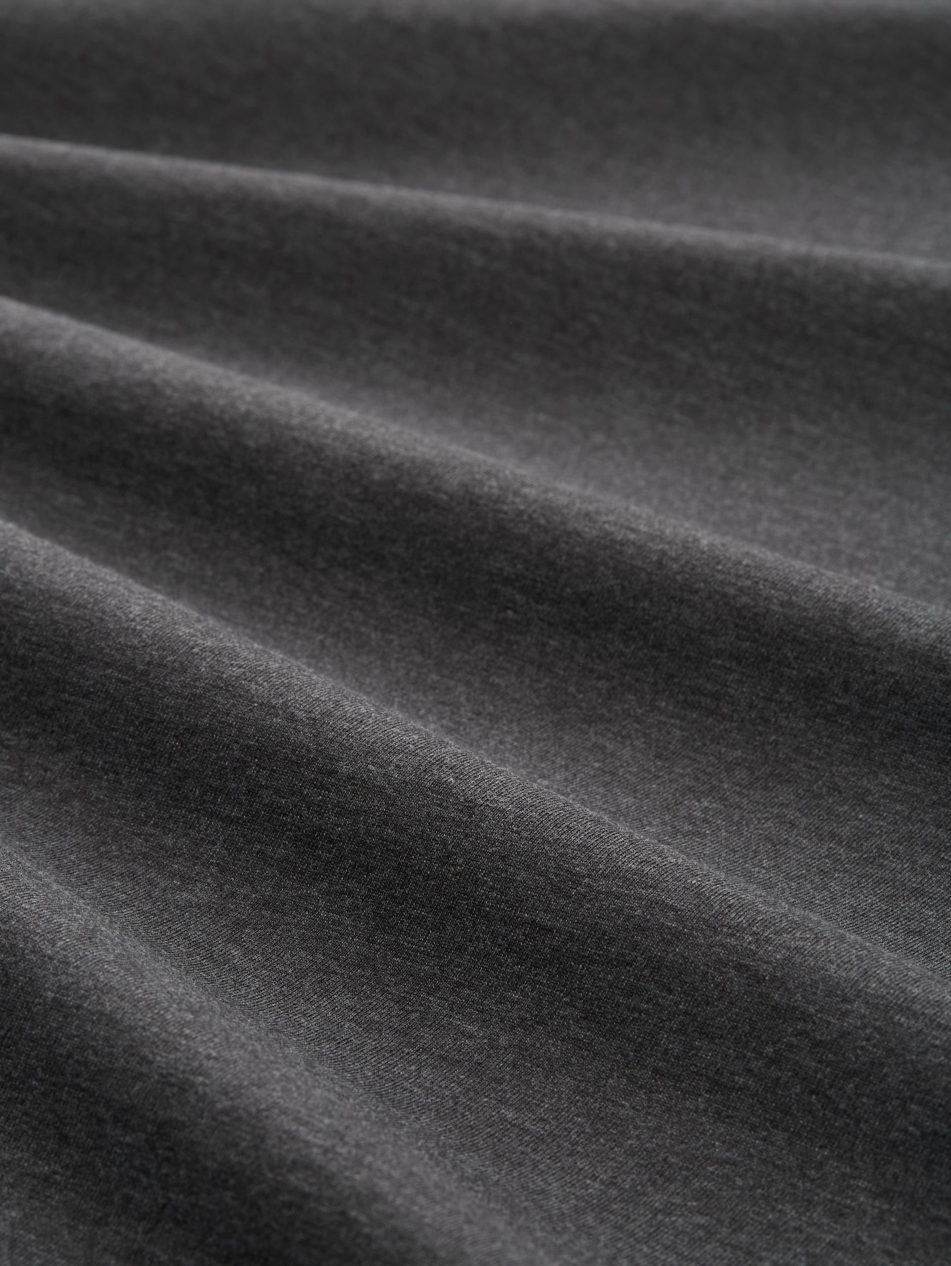 Cotton T-shirts in a 2-pack - Dark Grey Melange - Material view