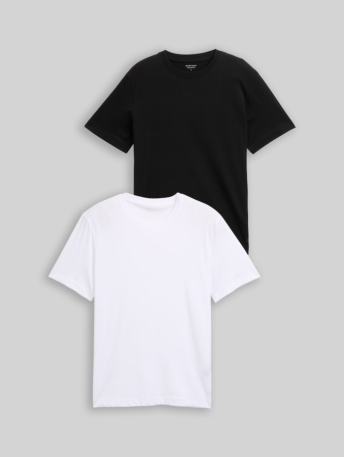 Lot de 2 t-shirts en coton par Men, White 2