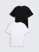 T-Shirts aus Baumwolle im 2er-Pack - White 2 - Vorder-Produkt-Ansicht