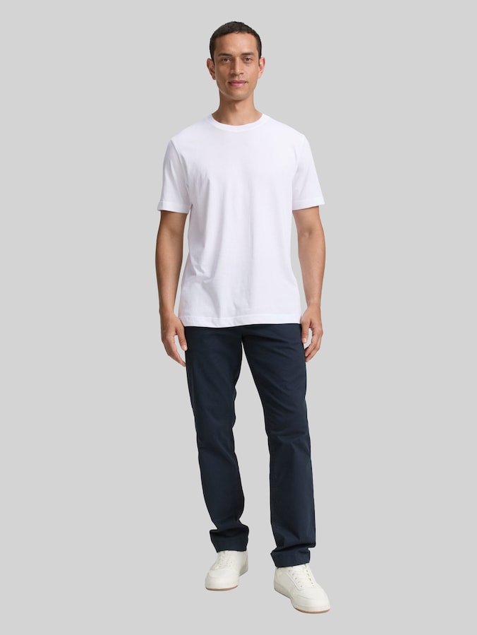 Katoenen T-shirts in een set van 2 door Men, White