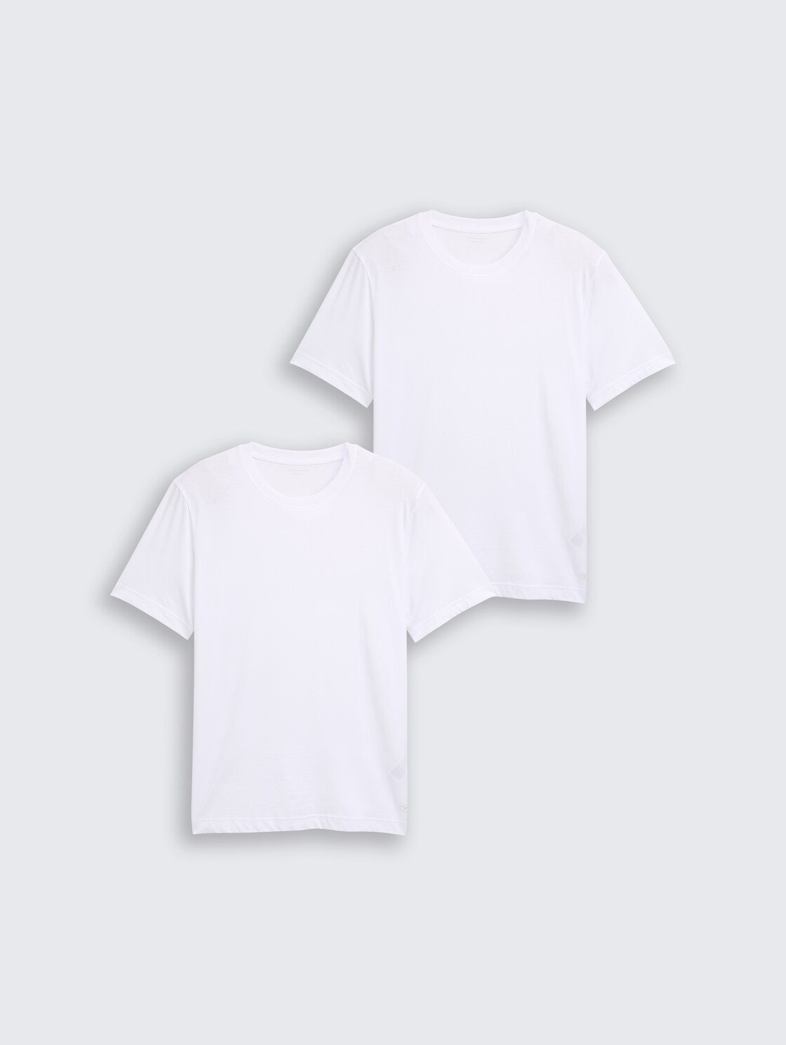 T-Shirts aus Baumwolle im 2er-Pack - White - Vorder-Produkt-Ansicht