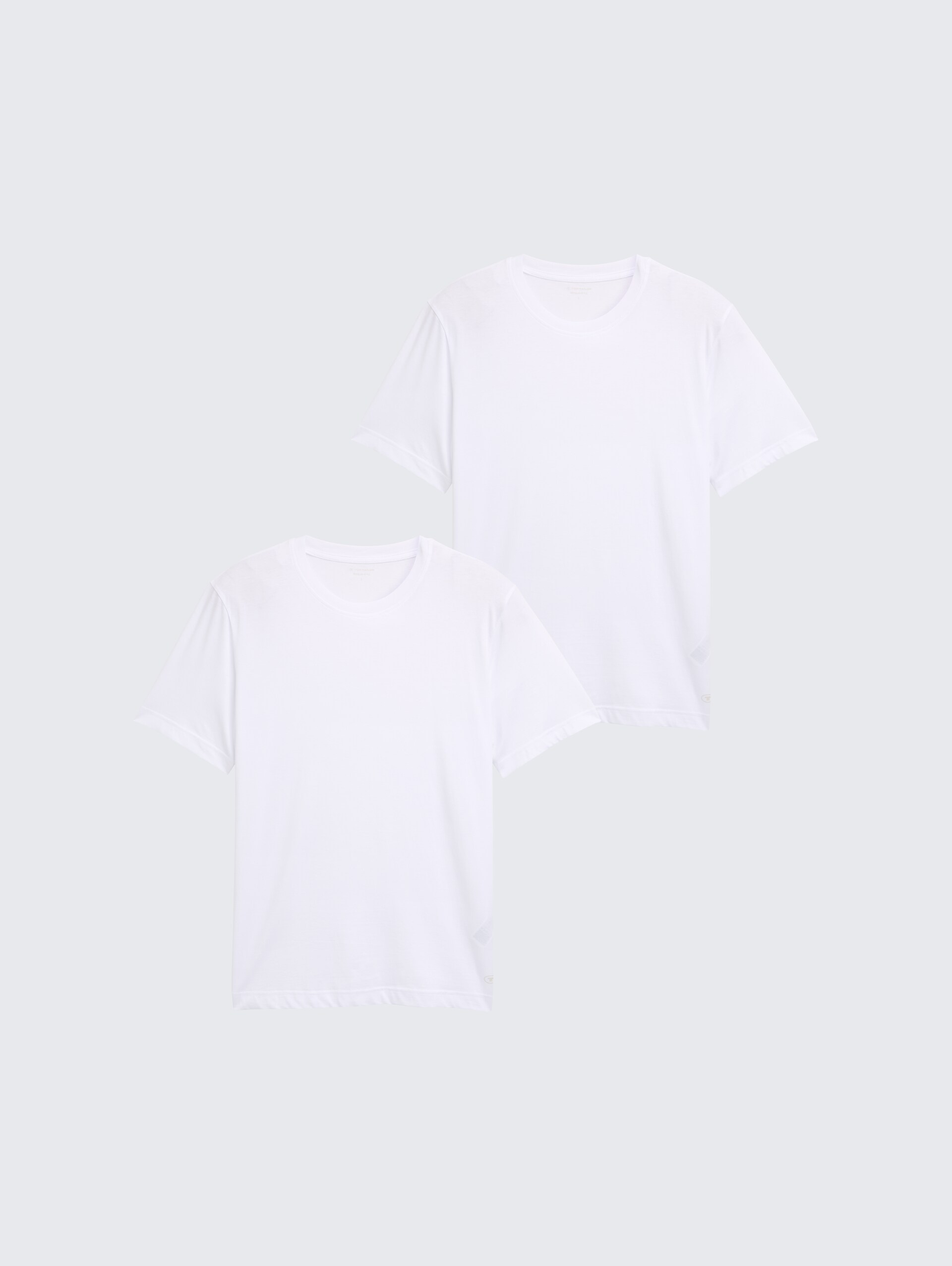 T-Shirts aus Baumwolle im 2er-Pack - White - Vorder-Produkt-Ansicht